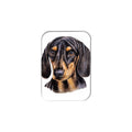 "Black and Tan Dachshund" - 2.5" X 3.5" Rectangle Fridge Magnets
