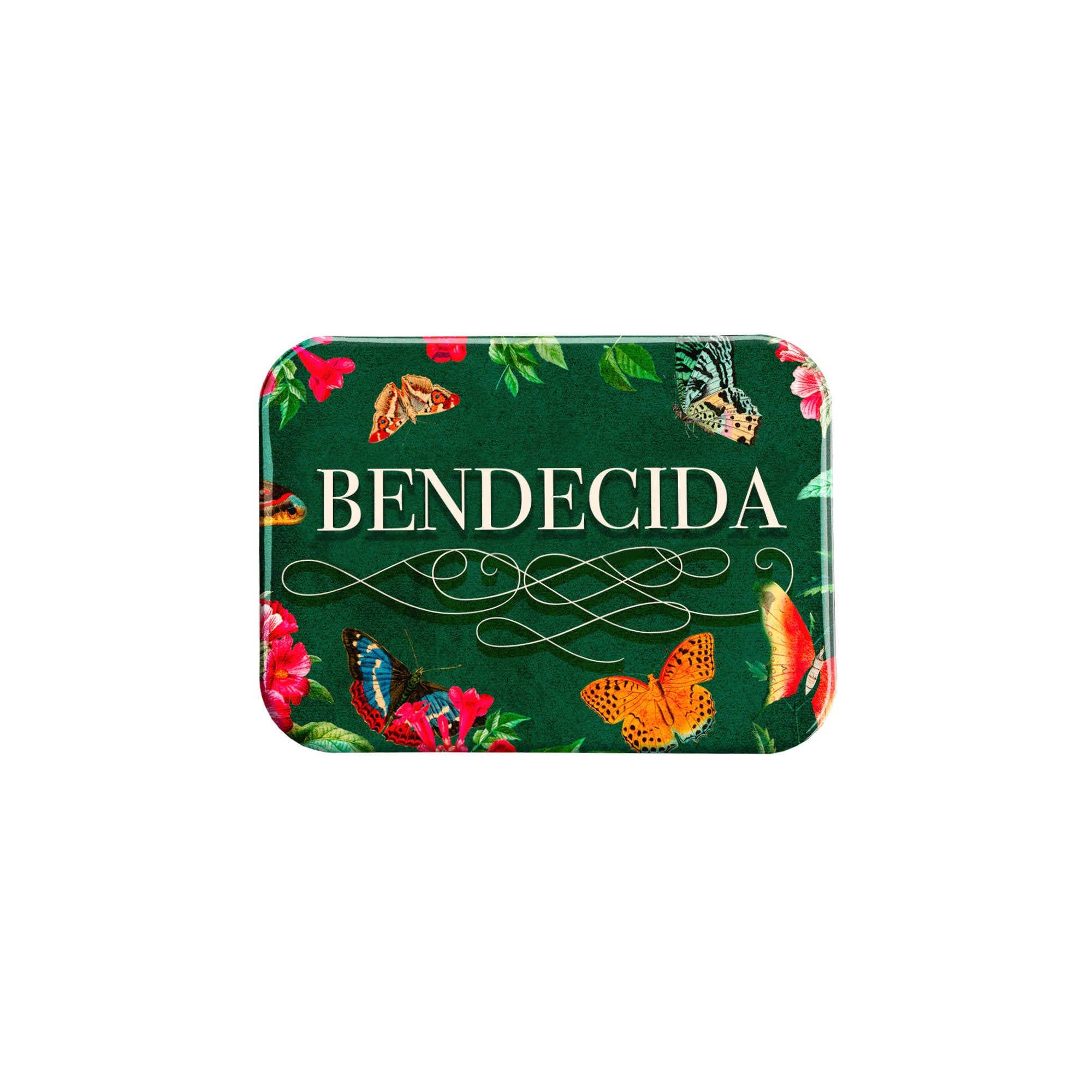 "Bendecida Botánicas Mariposas" - 2.5" X 3.5" Rectangle Fridge Magnets