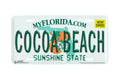 "Florida State Cocoa Beach" - Decorative License Plate
