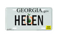 "Georgia State Helen" - Decorative License Plate