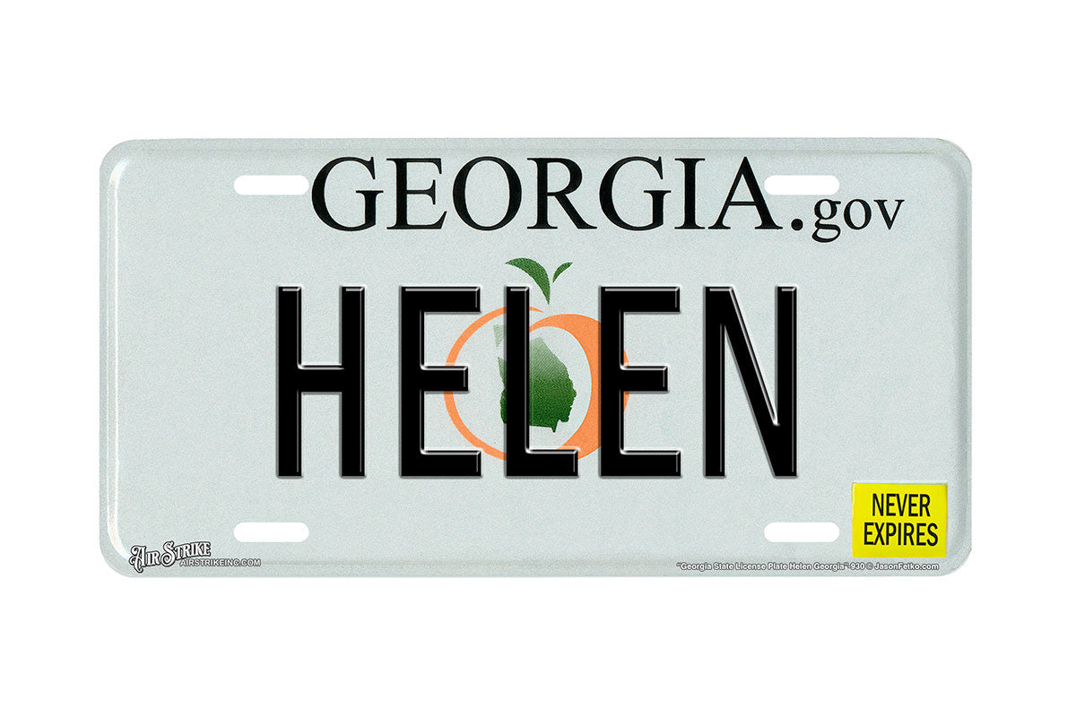 "Georgia State Helen" - Decorative License Plate
