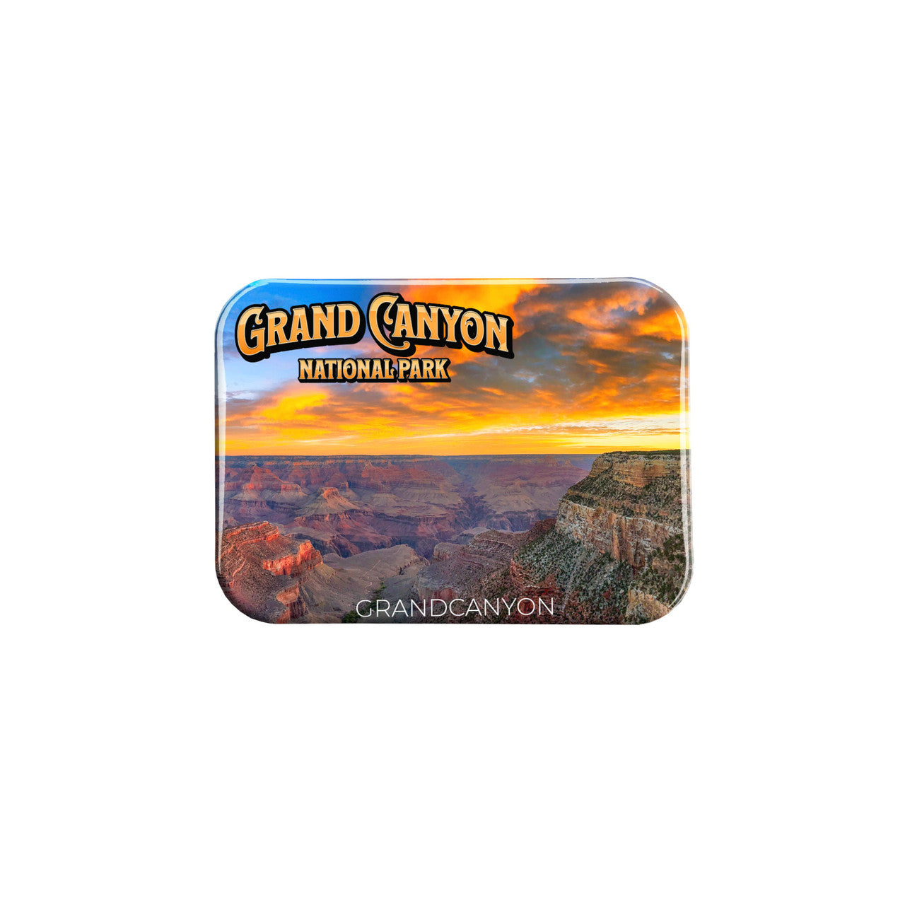 Grand Canyon Sunset Panorama – 2.5" x 3.5" Rectangle Fridge Magnet