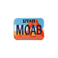 Moab Utah License Plate Magnet – 2.5" x 3.5" Rectangle Fridge Magnet