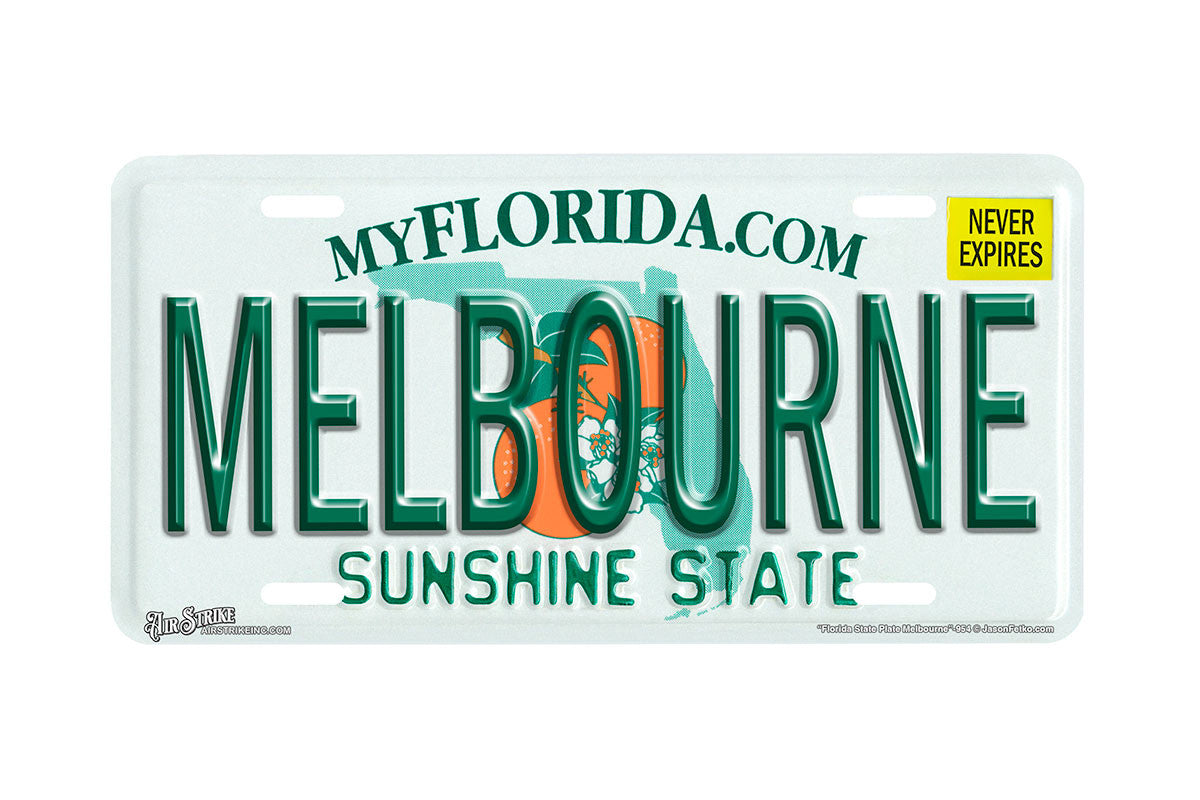 "Florida State Melbourne" - Decorative License Plate