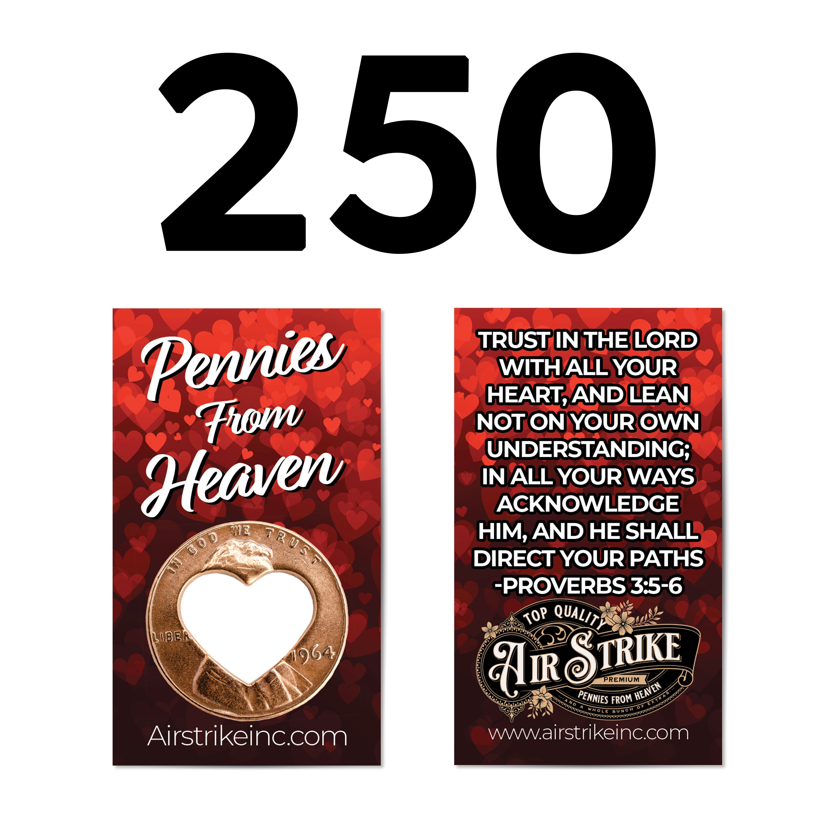 Heart Pennies From Heaven Card - Trust
