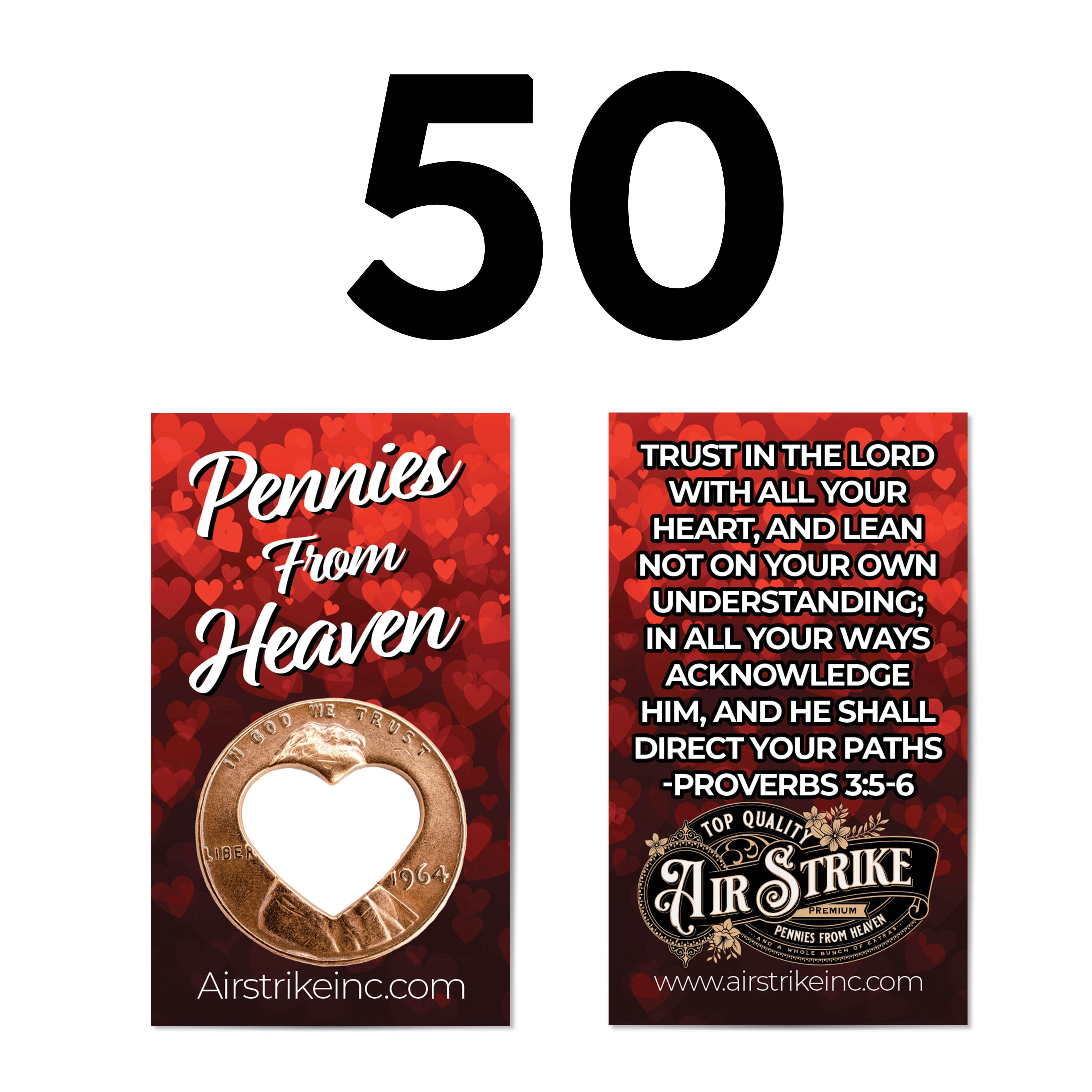 Heart Pennies From Heaven Card - Trust