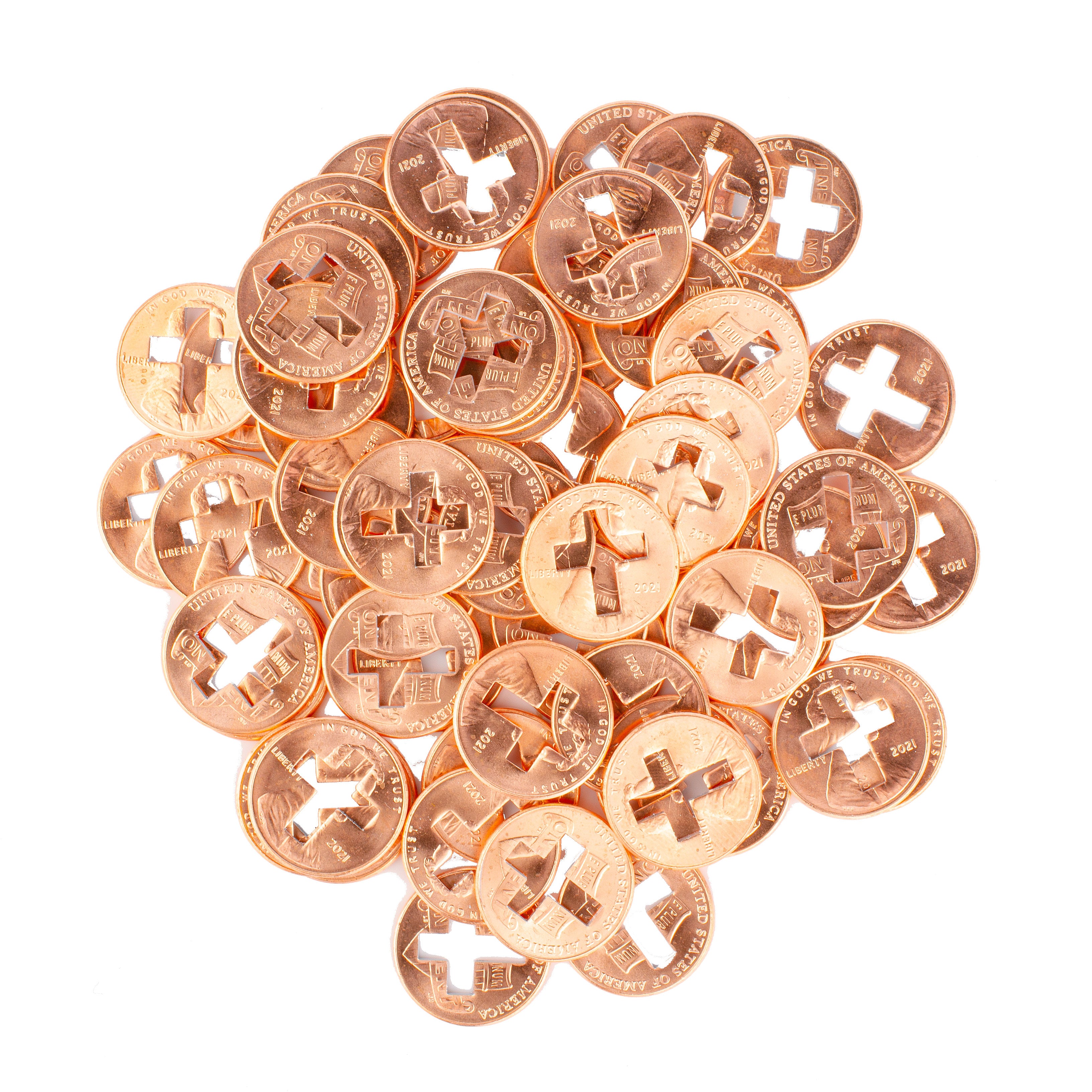 Shiny Cross Pennies from Heaven – Perfectly Cut Cross Pennies