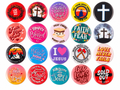 Christian Button Assortment - 20 Pc 1" Buttons