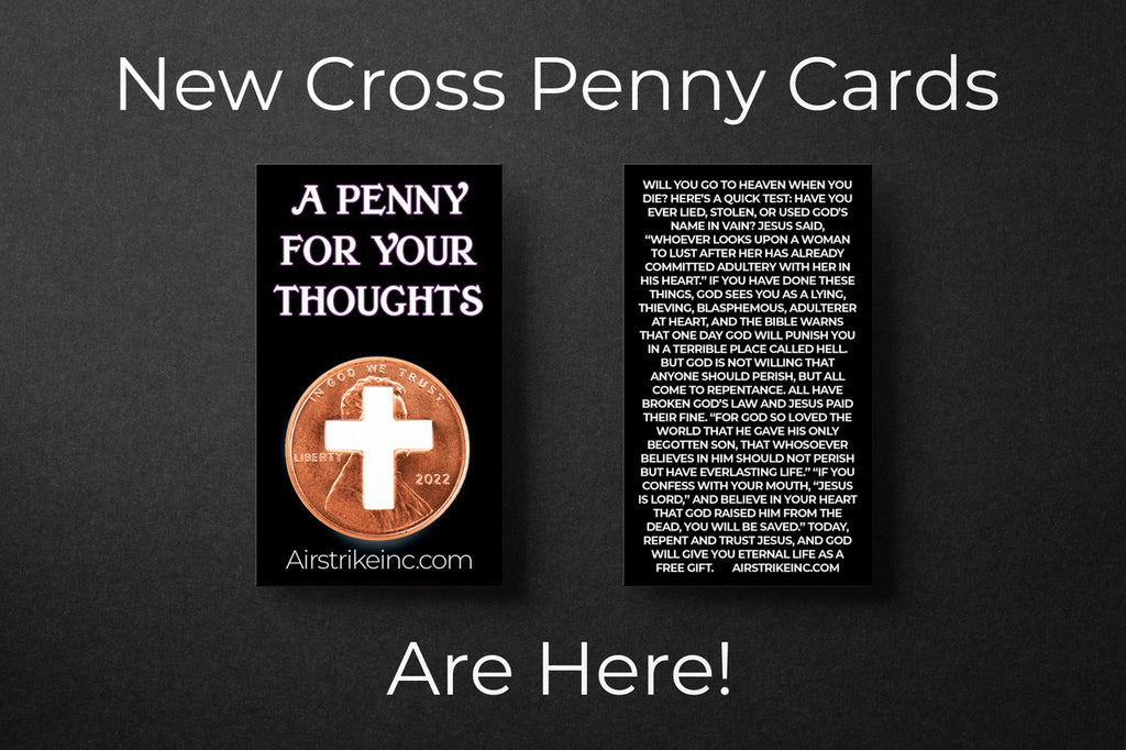 Cross Pennies From Heaven Card - A Penny For Your Thoughts