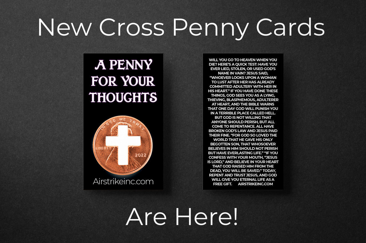 Cross Pennies From Heaven Card - A Penny For Your Thoughts