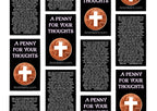 Cross Pennies From Heaven Card - A Penny For Your Thoughts