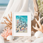 Green Turtle Hatchlings – Matted Art Print