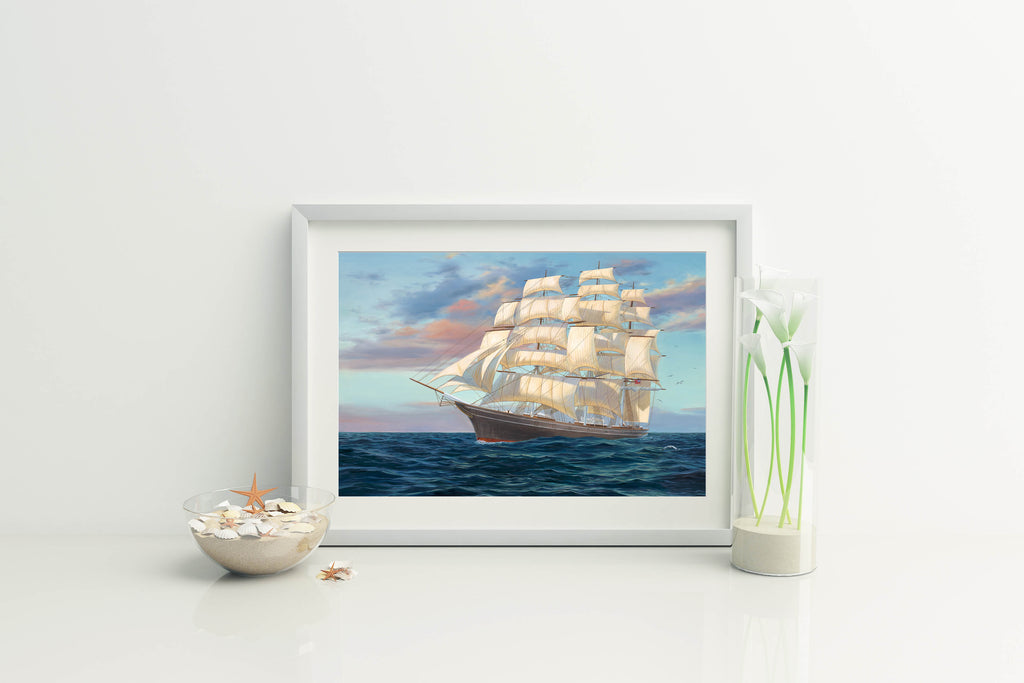 The Cutty Sark – Matted Art Print