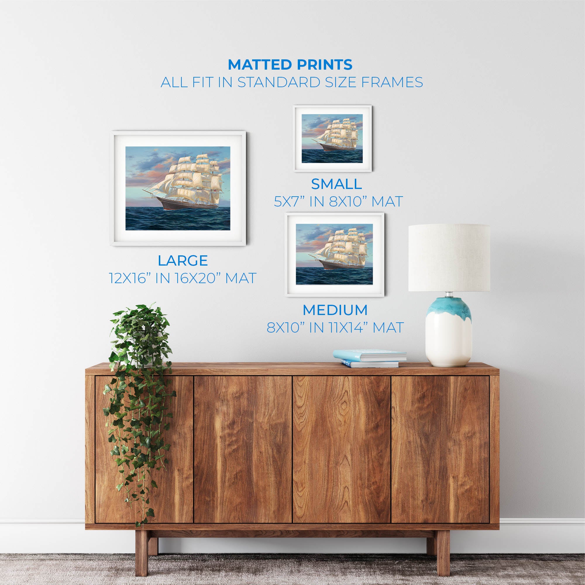 The Cutty Sark – Matted Art Print