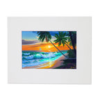 Emerald Seas – Coastal Matted Art Print