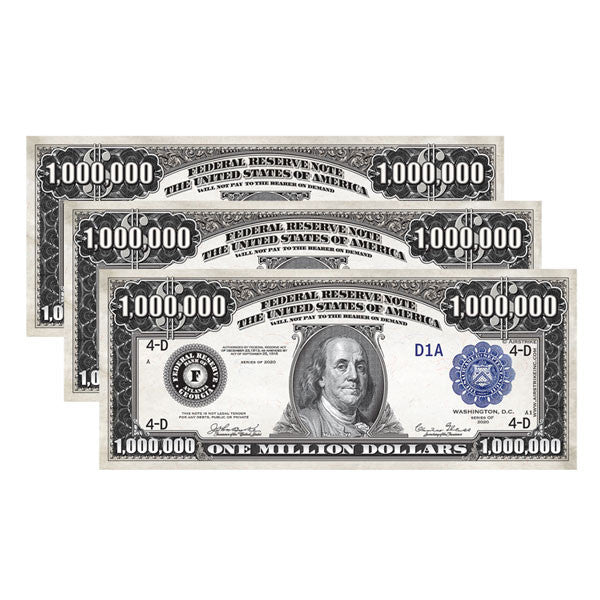 stack of million dollar bill gospel tracts bulk evangelism