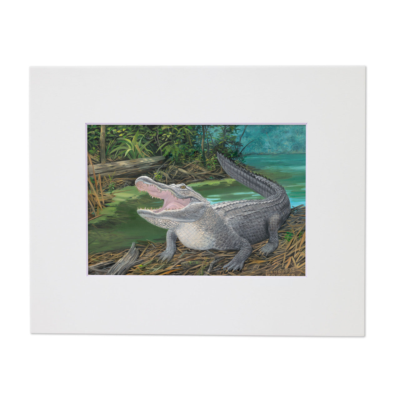 Mouthing Off – Matted Art Print