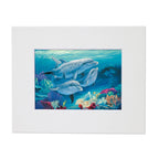 For Dolphin Lovers – Matted Art Print