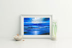 Blue Thunder – Coastal Matted Art Print