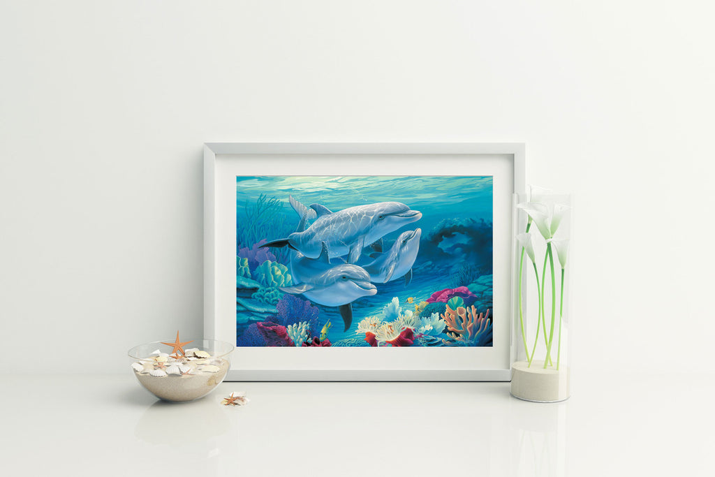 For Dolphin Lovers – Matted Art Print