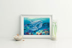For Dolphin Lovers – Matted Art Print