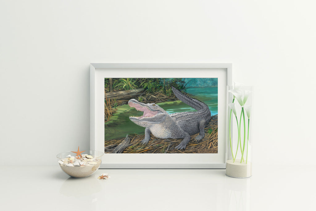 Mouthing Off – Matted Art Print