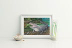 Mouthing Off – Matted Art Print