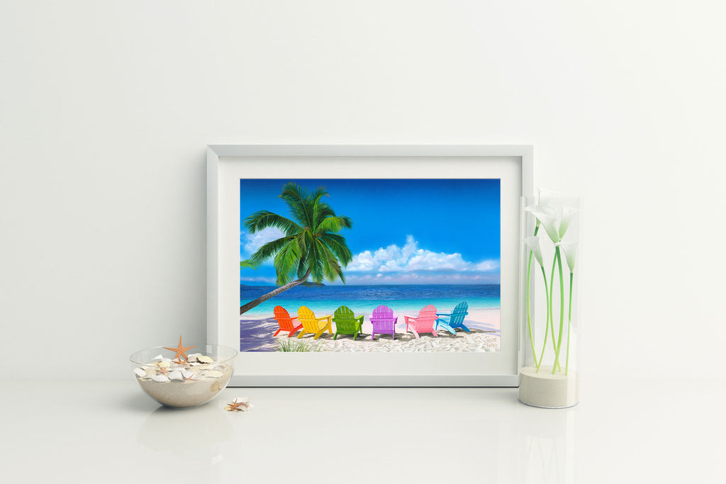 Paradise Awaits – Coastal Matted Art Print