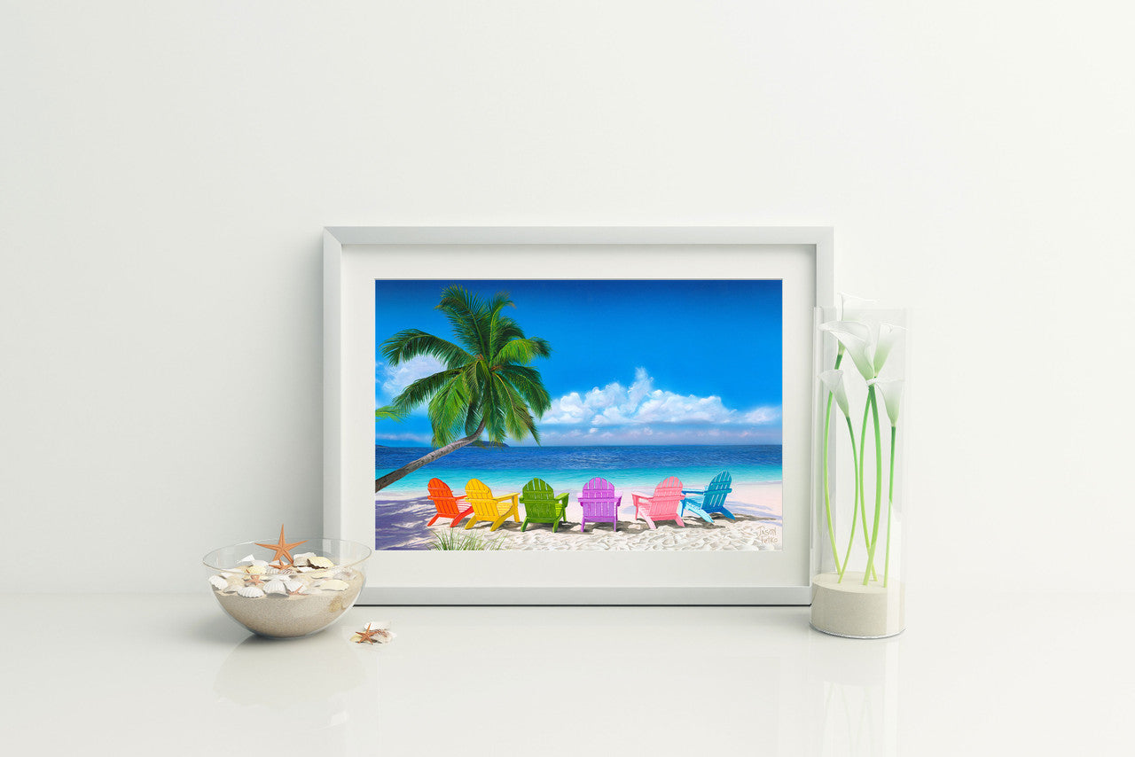 Paradise Awaits – Coastal Matted Art Print