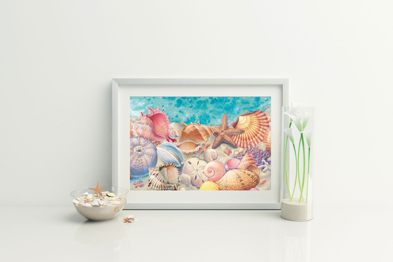 Sea Shells – Matted Art Print