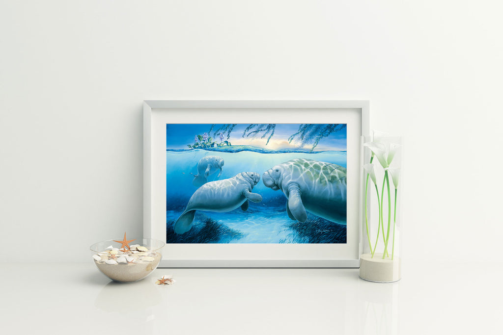 Year of the Manatee – Matted Art Print