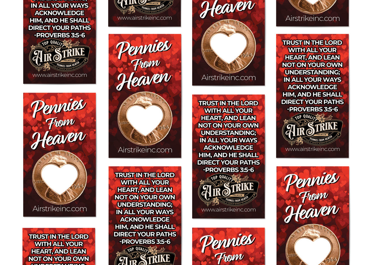 Heart Pennies From Heaven Card - Trust