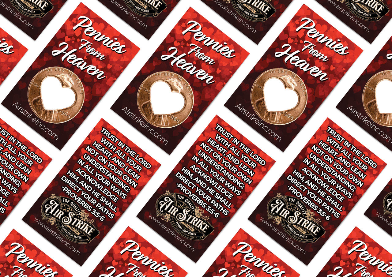 Heart Pennies From Heaven Card - Trust