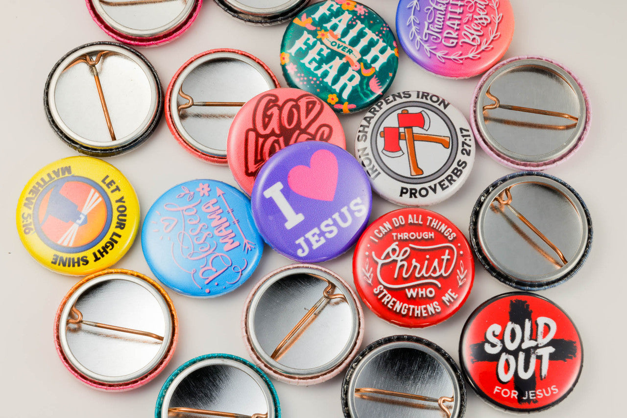 Christian Button Assortment - 20 Pc 1" Buttons